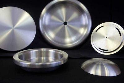 Lids created from stainless steel spinning