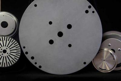 CNC metal spun parts with CNC turret punched holes